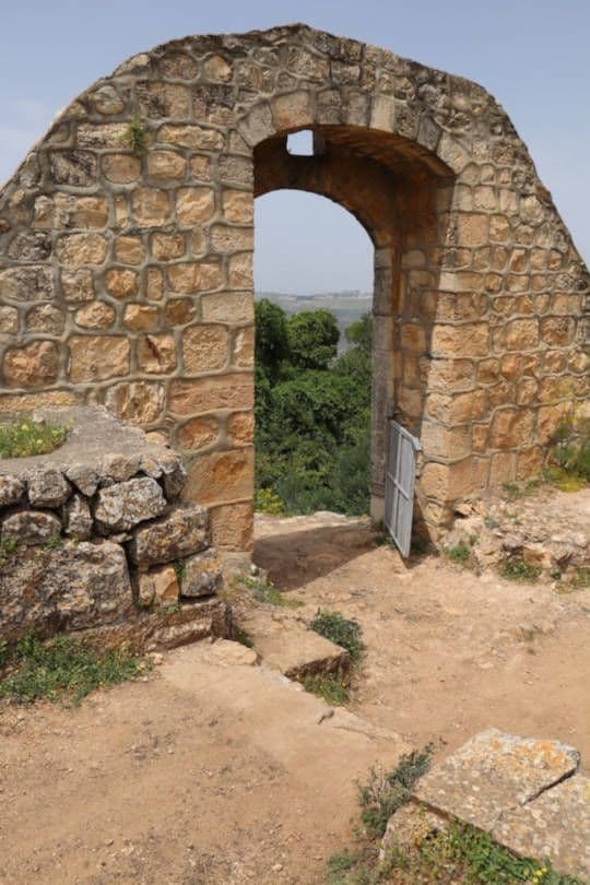 Old entrance on hill